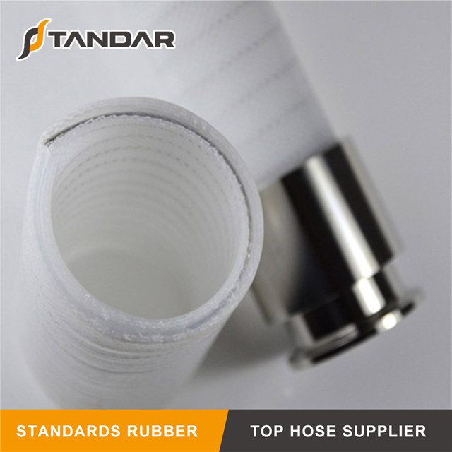 Low Temperature Transparent Stainless Steel Wire reinforced food grade Silicone Hose 