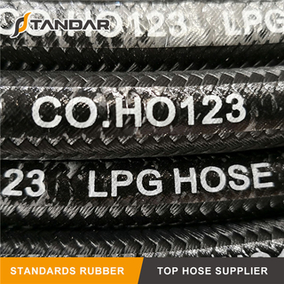 High Pressure Flexible Hydraulic Rubber propane Compressed Natural Gas CNG Hose pipe