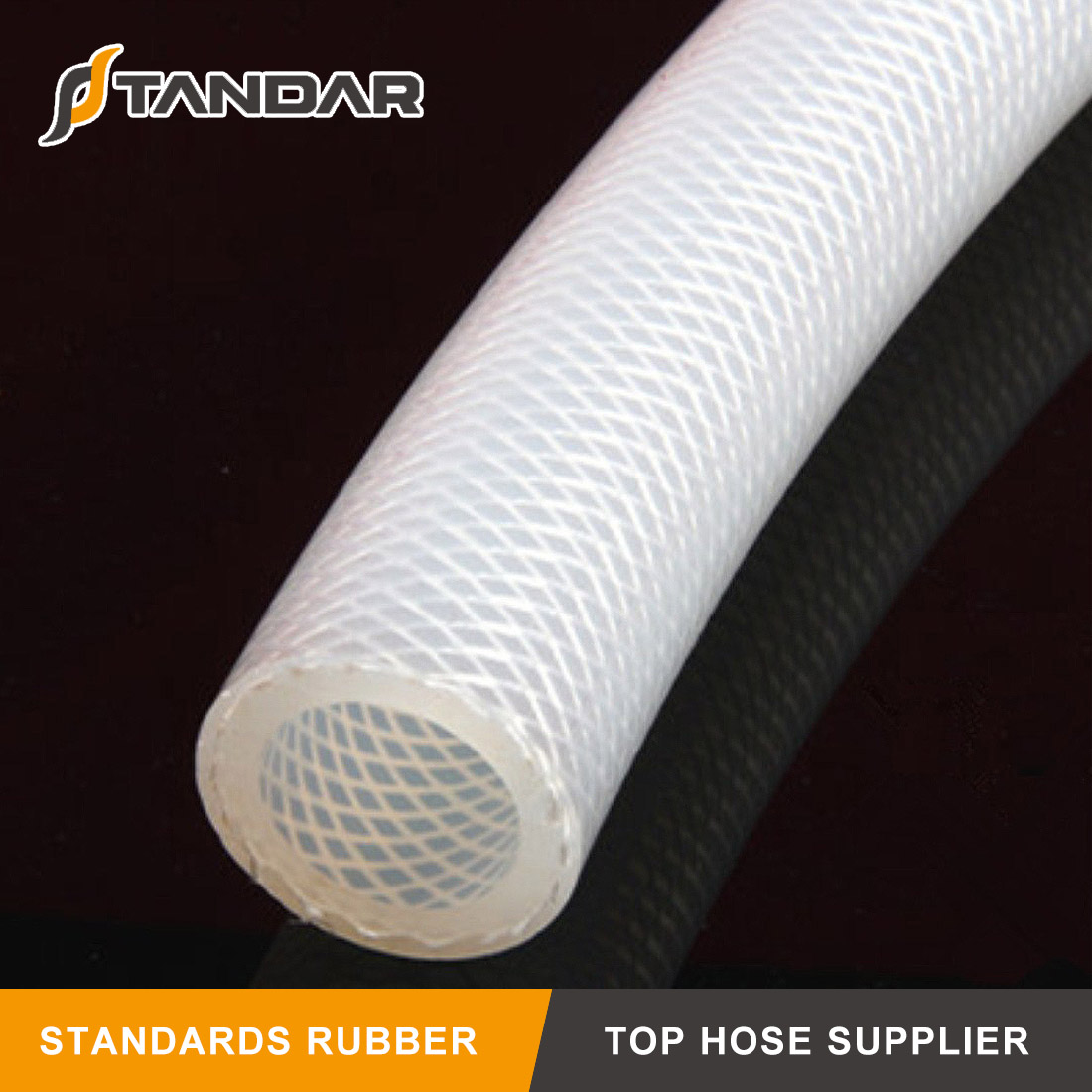 High Pressure soft clear reinforced platinum cured thin wall FDA Food Grade Silicone rubber tubing