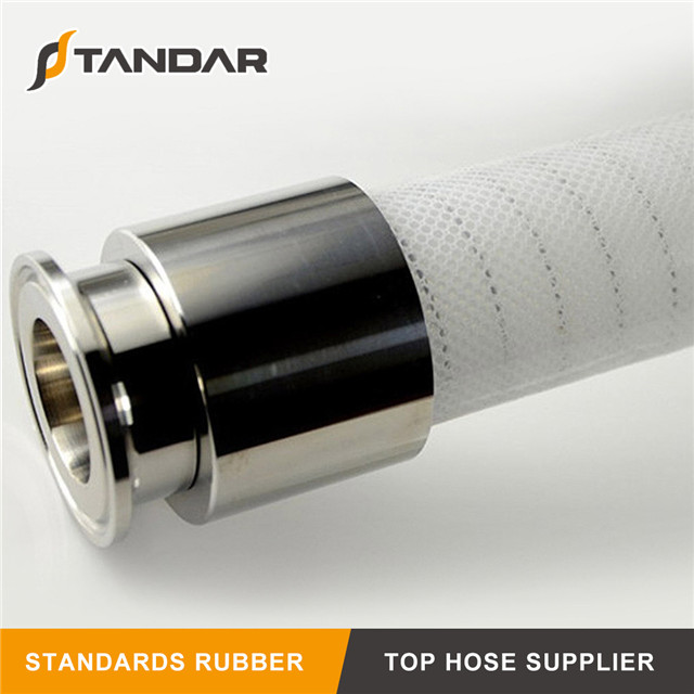 flexible Stainless Steel Wire braided reinforced food grade Silicone Hose
