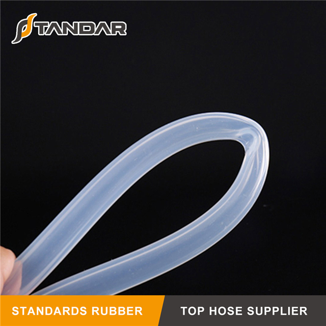 High Temperature clear platinum cured thin wall soft custom Food Grade Silicone Hose