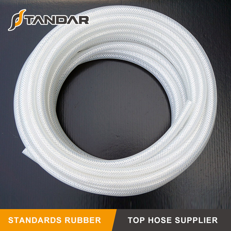 High Temperature FDA Fabric Braided reinforced Silicone Hose