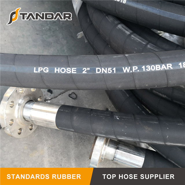 High Pressure Large Diameter Rubber coleman propane flex LPG gas Hose