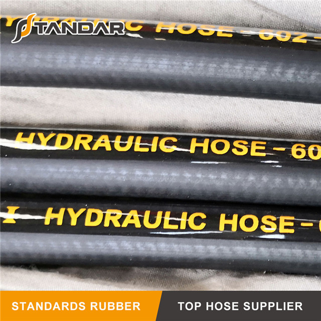 SAE100 R4 High Pressure Textile Braided Reinforced Hydraulic Rubber Hose