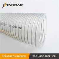 Low Temperature Transparent Stainless Steel Wire reinforced food grade Silicone Hose 