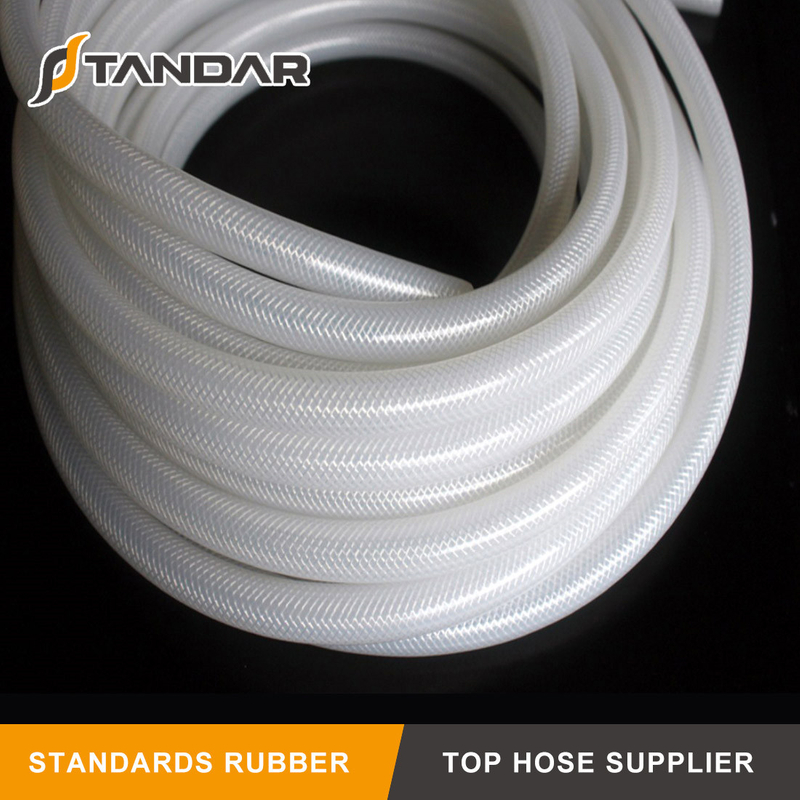 High Temperature FDA Fabric Braided reinforced Silicone Hose