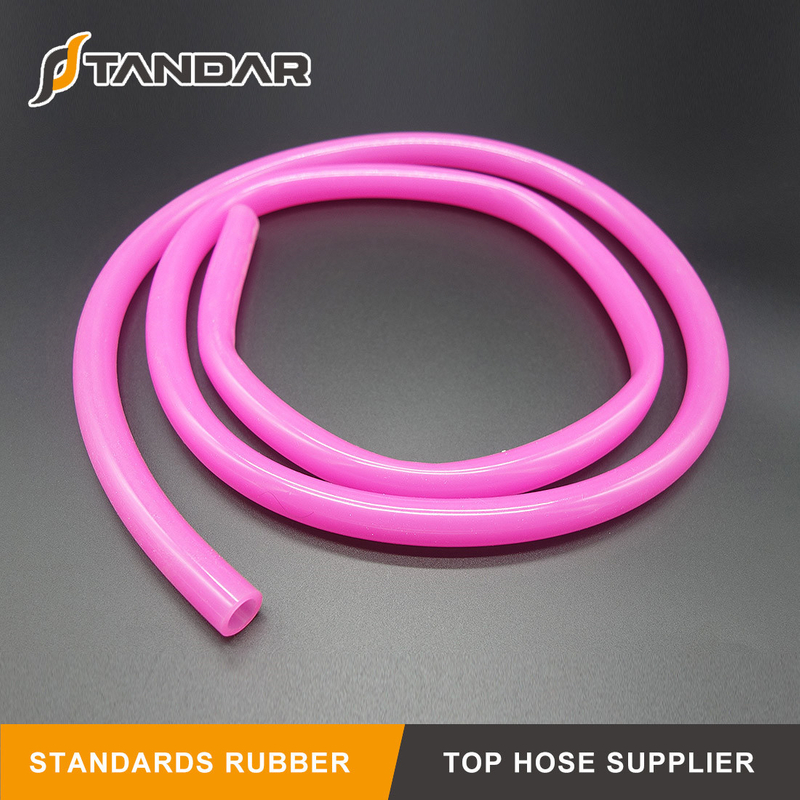 FDA High Temperature Transparent platinum cured soft thin wall Food Grade Silicone rubber tubing
