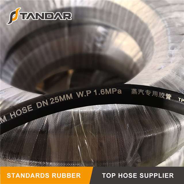 High Temperature flexible steel wire reinforced braided Hydraulic Rubber Steam Hose pipe