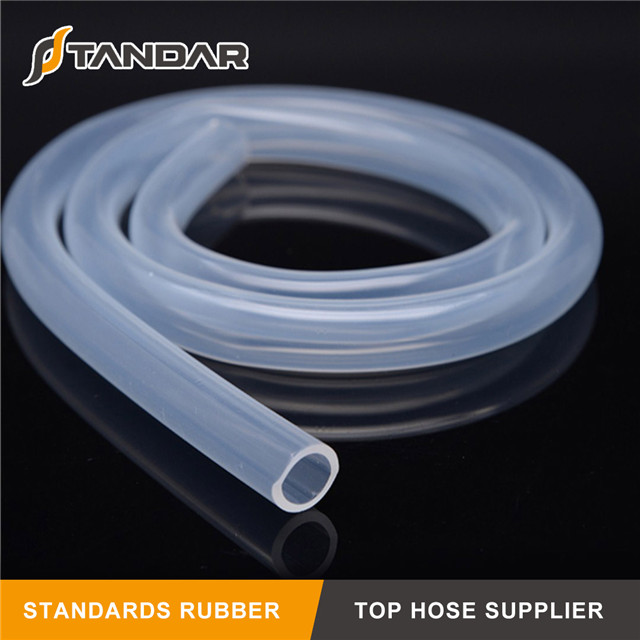 High Temperature platinum cured thin wall Transparent Food Grade Silicone tubing