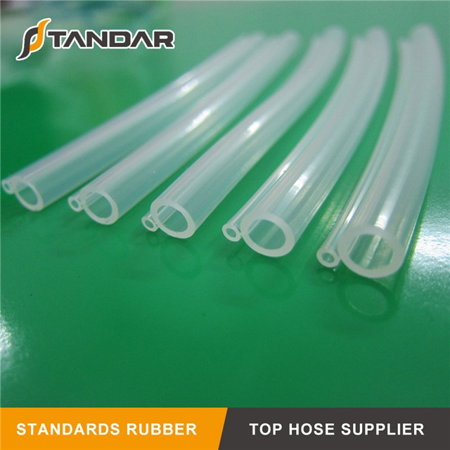 High Temperature clear platinum cured thin wall soft custom Food Grade Silicone Hose