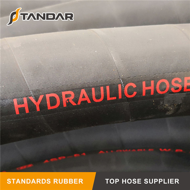 SAE100 R4 High Pressure Textile Braided Reinforced Hydraulic Rubber Hose