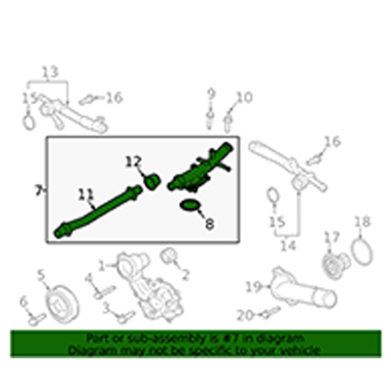 FT4Z8592D FT4Z-8592BG Car Cooling Water Tube Auto Pipe for The Cooling System Water Hose For Lincoln