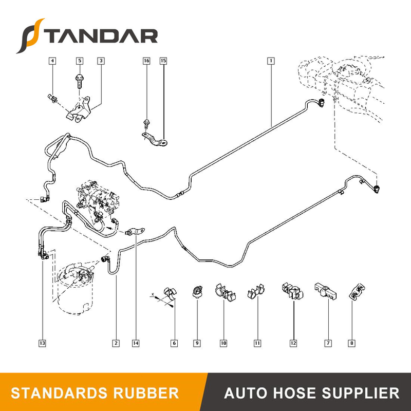 Fuel Line For Renault Megane II 1.5 DCI OEM 8200685633