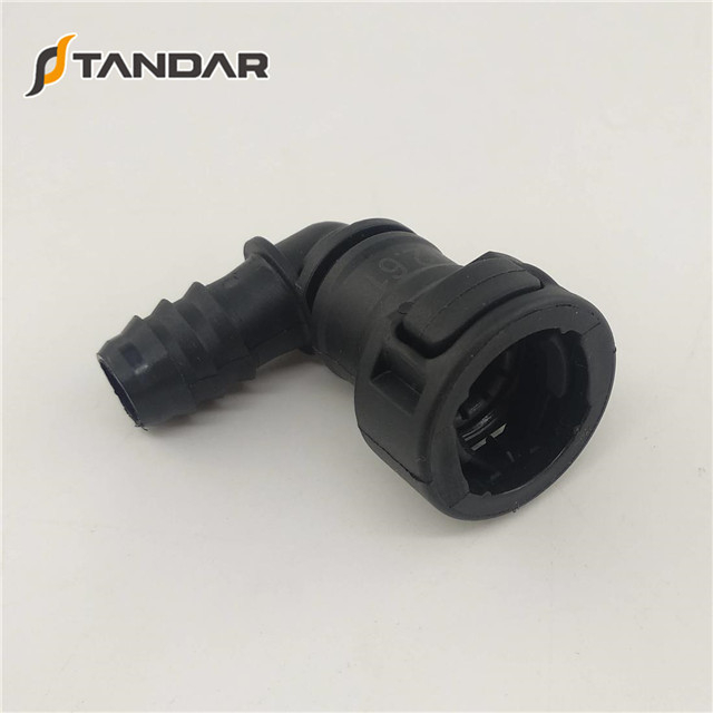 SAE J2044 12.61mm Fuel Line Elbow Quick Connector 