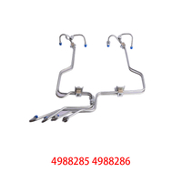 4988285 498828 Automotive Engine High-pressure Fuel Supply Tube for Cummins 4BT3.9 Engine, Cylinders 1-4