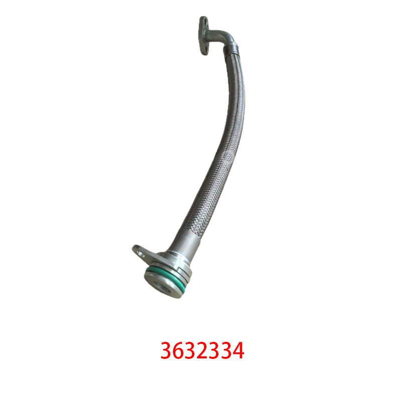 3632334 Automotive Engine Turbocharger Oil Return Pipe for Cummins QSK38 K50 Engine Parts