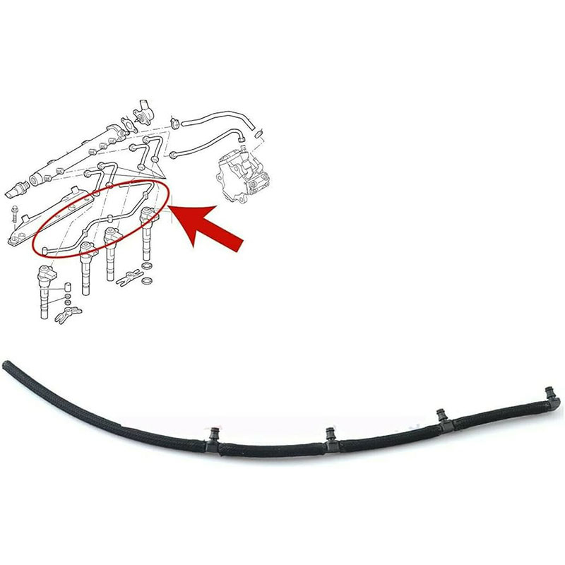 Oem 817329 93177371 High Performance Durable and Leak-Free Car Accessories Fuel Return Line for OPEL