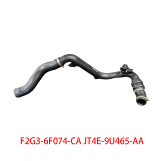 F2G3-6F074-CA JT4E-9U465-AA Turbocharger Intercooler Hose Glossy Intercooler Outlet Air Hose Compatible with Ford Turbocharger Intake Pipe